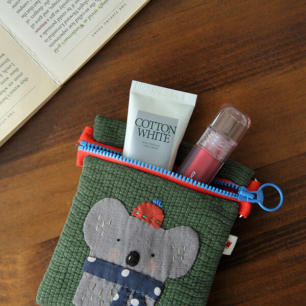 [바이핸즈] 퀼트패키지 소품 - 코알라 납작 파우치