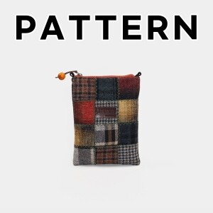 [바이핸즈] 퀼트도안 - 울체크 핸드메이드 파우치겸 핸폰가방 (개)
