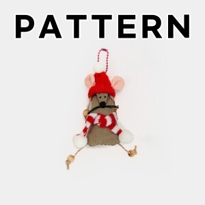 [바이핸즈] 퀼트도안 - 마우스 키링 (개)