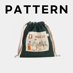 [바이핸즈] 퀼트도안 - 케이트 알파벳 스트링 파우치 (개)