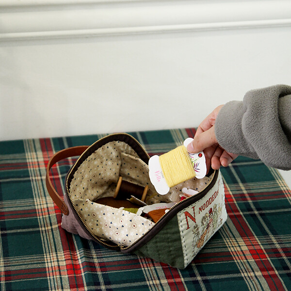 [바이핸즈] 퀼트패키지 소품 - 케이트 입큰 파우치