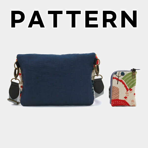 [바이핸즈] 퀼트도안 - 붐붐백 & 반지갑 세트