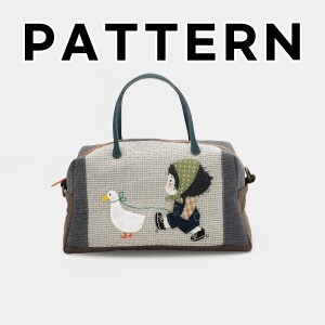 [바이핸즈] 퀼트도안 - 주근깨소녀 보스턴백 (개)