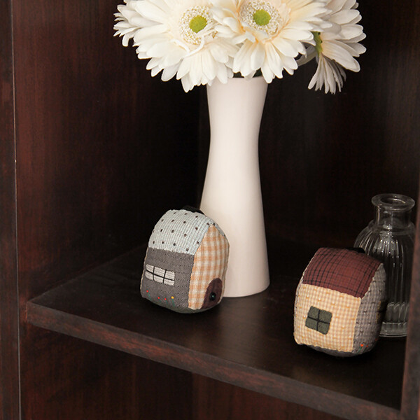 [바이핸즈] 퀼트패키지 소품 - 하우스 퀼트키링 2개 세트