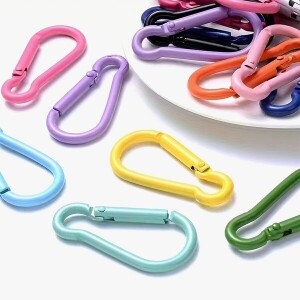 키링 가방고리 연결고리 알루미늄 컬러 카라비너 11개 세트 (set)