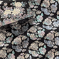 비단면 대폭 전통원단 자개모란 친환경 오코텍스인증 (1/4yd) (개)