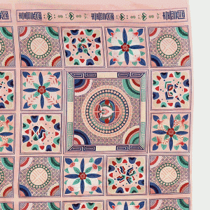 비단면 대폭 전통원단 봉황문인문보 커트지 156cm x 70cm (개)