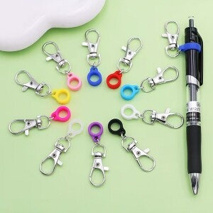 볼펜 꾸미기 컬러 장식고리 파츠 10개 세트 (set)
