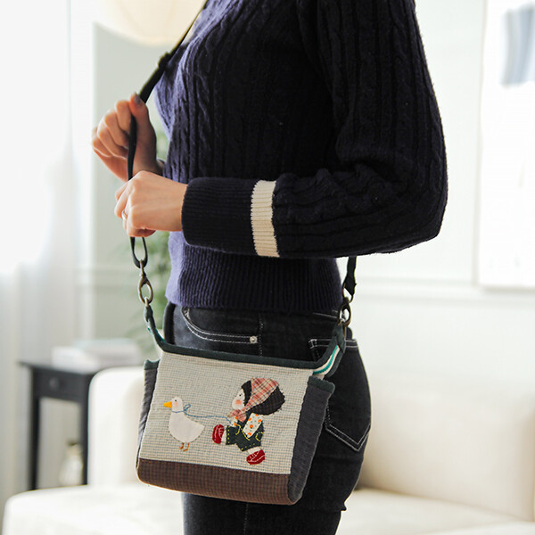 [바이핸즈] 퀼트패키지 소품 - 주근깨소녀 파우치