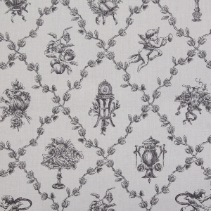 [유와] 클래식 히스토리 셔팅 프린트원단 - 그레이 (1/4yd) DS829968-E (개)