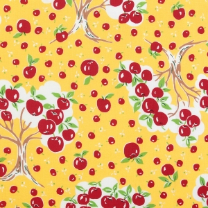 [유와] 아프펠 셔팅 프린트원단 - 옐로우 (1/4yd) 829954-B (개)