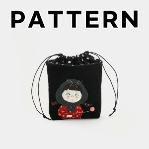 [바이핸즈] 퀼트도안 - 딸기소녀 스트링 파우치 (개)