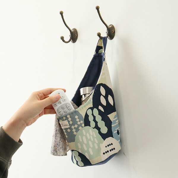 [바이핸즈] 유튜브 영상제공 퀼트패키지 소품 - 실용적인 바스켓 (블루)