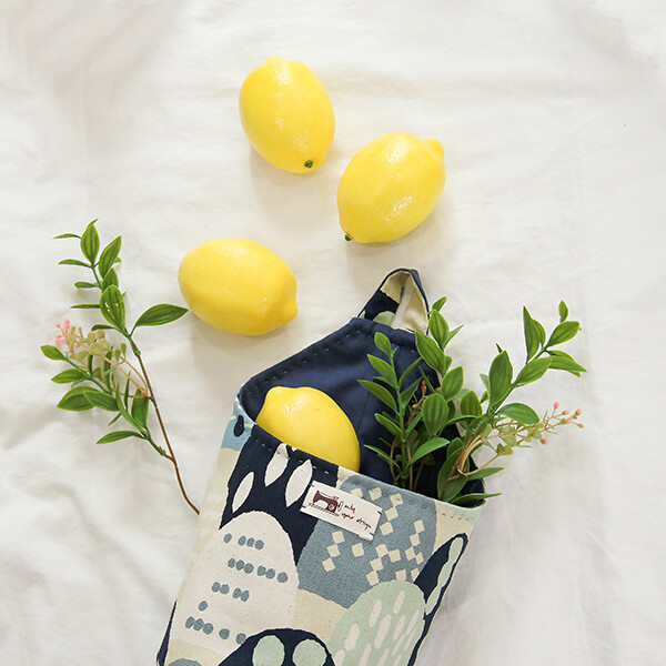 [바이핸즈] 유튜브 영상제공 퀼트패키지 소품 - 실용적인 바스켓 (블루)