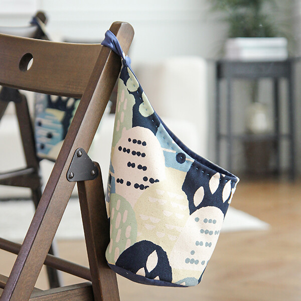 [바이핸즈] 유튜브 영상제공 퀼트패키지 소품 - 실용적인 바스켓 (블루)