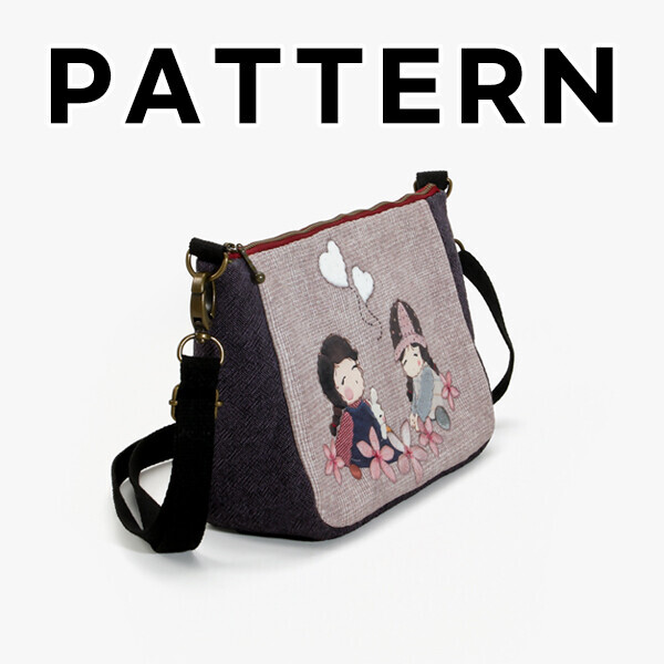 [바이핸즈] 퀼트도안 - 베이비엘 크로스백