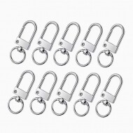 키링 실버 D링 회전 연결고리 10개 세트 (set)