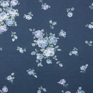 유와 플뢰르 드 샹 들꽃 셔팅 프린트원단 블루 (1/4yd) 824966-D (개)