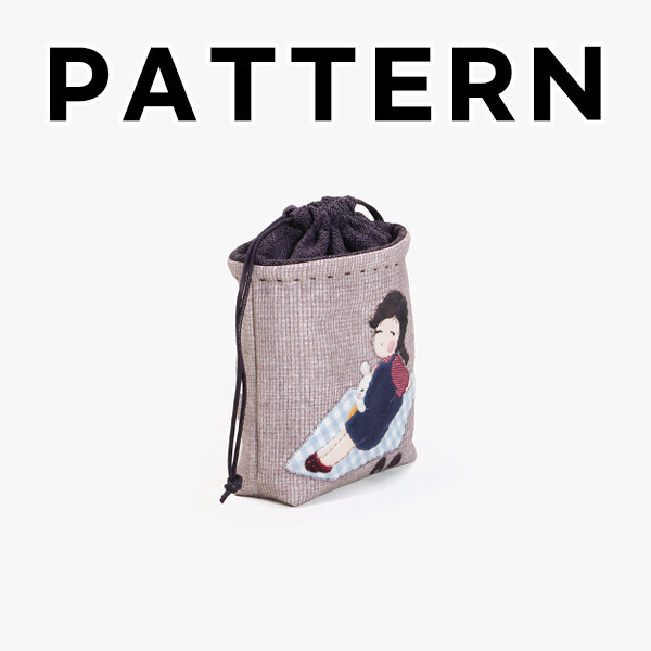 [바이핸즈] 퀼트도안 - 베이비앨 조리개 파우치