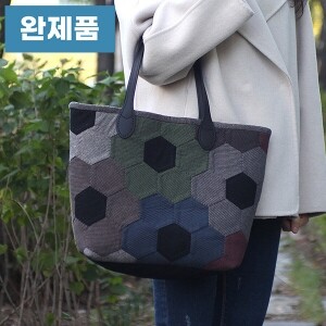 [바이핸즈] 퀼트완제품 가방 - 베이직 체크 쇼퍼백 (개)