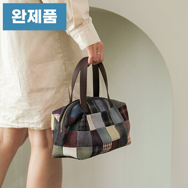 [바이핸즈] 퀼트완제품 가방 - 감성체크 토트백