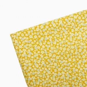 20수 미니 플라워 도트 면원단 퀼트원단 - 올리브 JK5008 (1/2Yd)