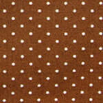 20수 미니 도트 프린트  면원단 퀼트원단 - 브라운화이트 JK3140 (1/2Yd)