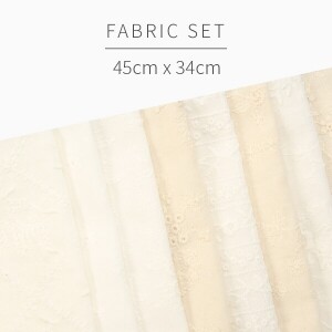 [원단패키지] 바이핸즈 아일렛 레이스 30 8종 - 45cm x 34cm BSH5426 (set)