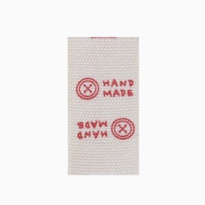 핸드메이드 단추 프린트 끼움 라벨 10개 SET (set)