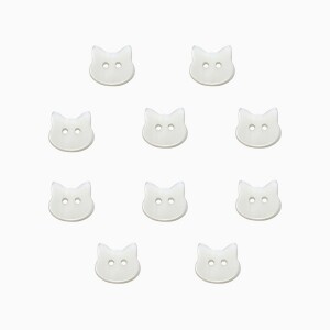 고양이 미니 장식 단추 10개 세트 (set)