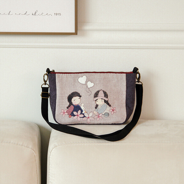 [퀼트바이엘&바이핸즈] 유튜브 영상제공 퀼트패키지 가방 - 베이비엘  크로스백