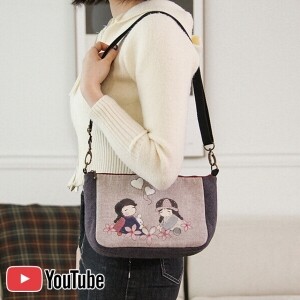 [퀼트바이엘&바이핸즈] <span style=color:red>유튜브 영상제공</span> 퀼트패키지 가방 - 베이비엘  크로스백 (개)