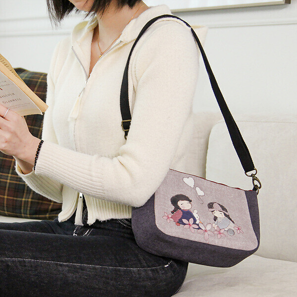 [퀼트바이엘&바이핸즈] 유튜브 영상제공 퀼트패키지 가방 - 베이비엘  크로스백