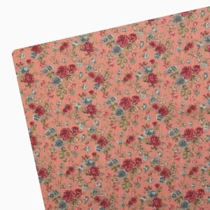 코튼프린트 대폭 20수 선라이즈 로즈 프린트 면원단 퀼트원단 핑크 SA048-B (1/2Yd)